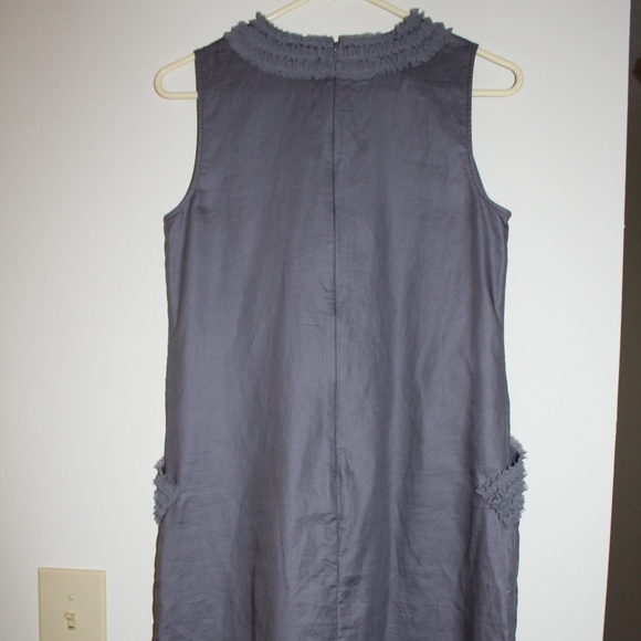 LOFT Dresses Loft 0 Cotton Gray Sleeveless Dress Sz 6 Poshmark